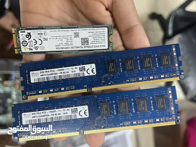Ram 16gb 8-8 and Ssd 128gb