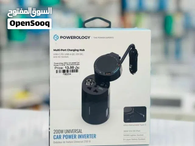 Brand New Powerology Car Inverter in Oman  200W AC Output  Fast Charging