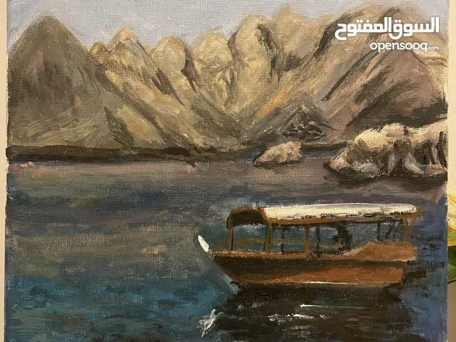 لوحة مسندم - Hand painted painting of Al Musandam