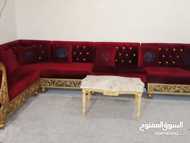 sofa with real marble table
