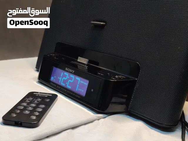 سماعة Sony أصلية مع ساعة ومنبه وراديو + ريموت