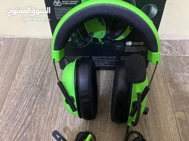 سماعة راس بلاك شارك V2 للالعاب من ريزر صوت محيطي 7.1 ومكبر داخلي 50 ملم ووسائد ميموري فوم للكمبيوتر