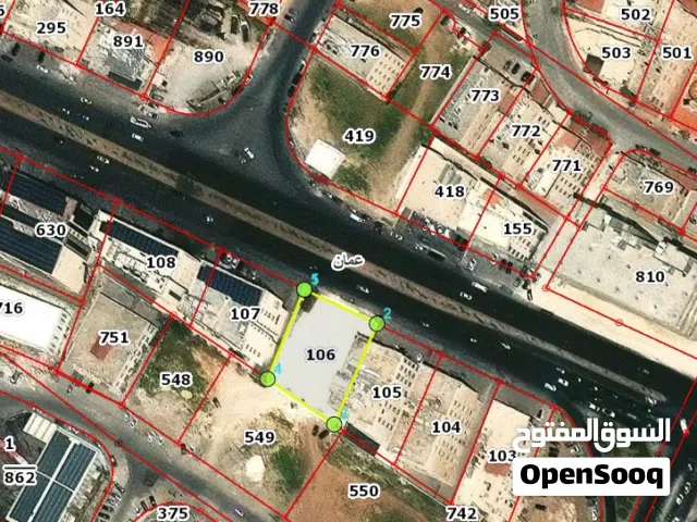 قطعة ارض تجارية للايجار مميزة جدا في شارع الاذاعة و التلفزيون - الصخرة المشرفة في المنطقة الحيوية تص