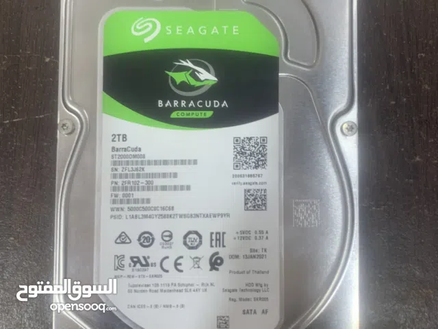 هارد 2 تيرا مع كيبل الساتا