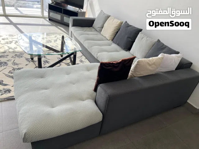 Well maintained 5-seat L Shaped Sofa Set with washable cloth covers – Safat Homes