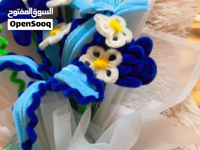 باقه ورد بلون الازرق