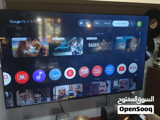 شاشه 58 انش  نوع TCL رموت تحكم ابلوتوث نظام صوت ومواس  فل اضفات