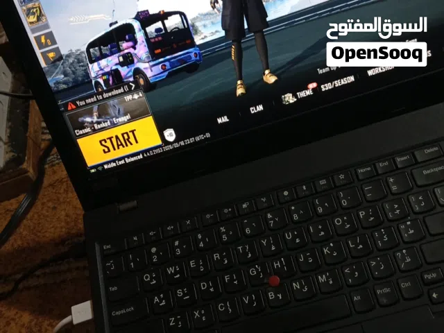 لابتوب لينوفو للبيع مع لعبه gta v مستعجل مكاني بصره بي مجال