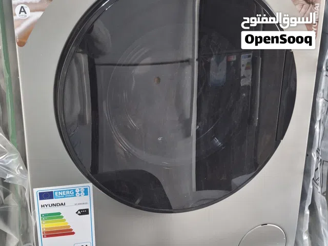 غساله هونداي 8 كيلو 1200 دوره 15 برنامج ماتور انفرتر لون سلفر حوض واسع توفير عالي كهرباء