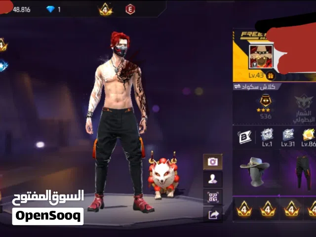 Free Fire Accounts and Characters for Sale in Al Dakhiliya