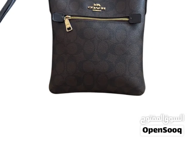 Coach New York Mini Crossbody Bag, Dark Brown Leather