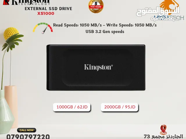 هارديسك خارجي - Kingston XS1000 -1000GB-2000GB-External Drive.