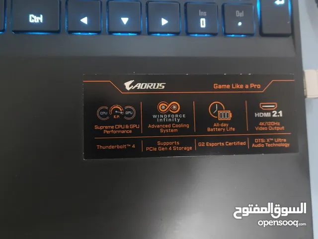 Aorus 240hz display i7-11th gen. Rtx 3060 Gaming Laptop