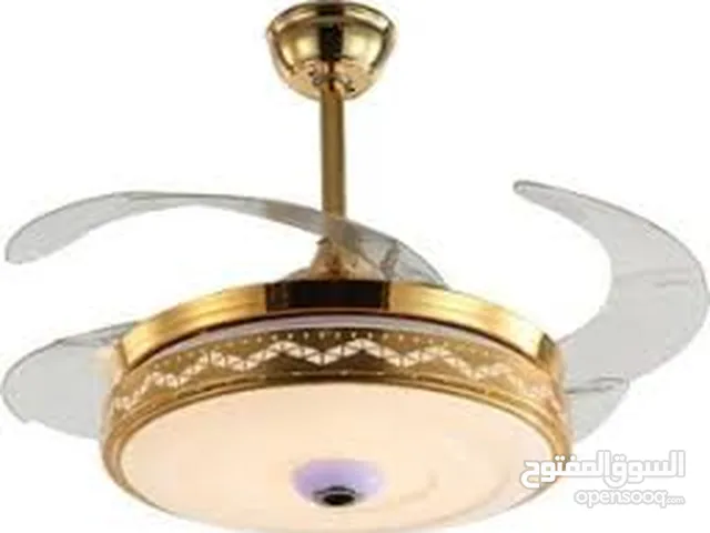 FAN LIGHTS with blue tooth speaker- مروحة قابلة للسحب مع أضواء ومكبر صوت بلوتوث
