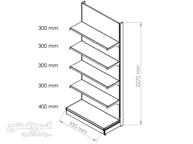 Wall Shelving Single Sided - WHITE used 13