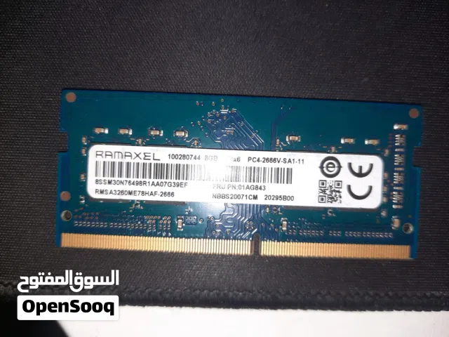 رام لابتوب Ramaxel 8GB DDR4 2666MHz SO-DIMM  أصلية