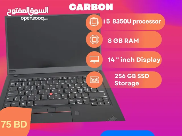 Lenovo ThinkPad X1 Carbon 14" Full HD Laptop (1920x1080) Intel i5-8350U, 8GB RAM, 256GB SSD