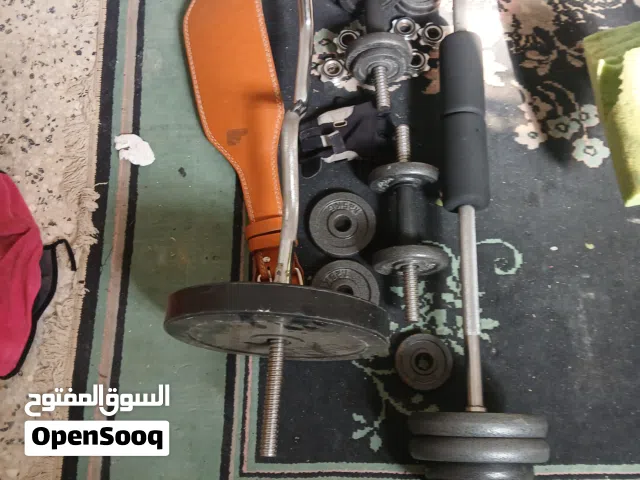 اثقال اوزان حرة كروم وكرسي متعدد الاستعمال