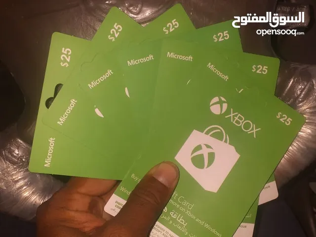 Xbox gift card 15$ and 25$ unused