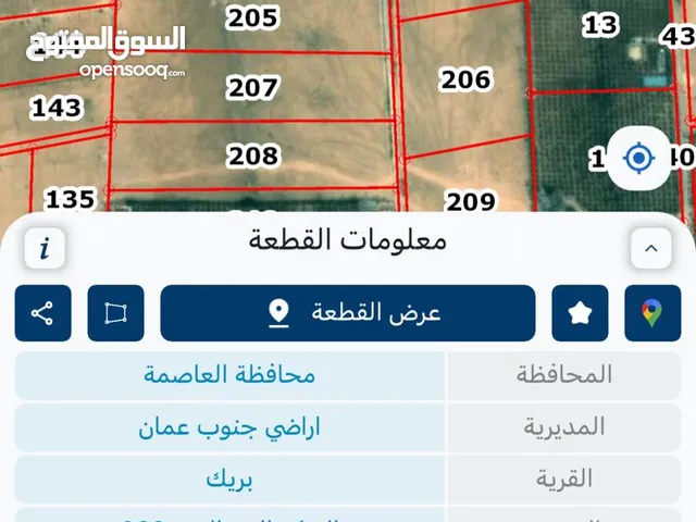 ارض في بريك للبيع السعر 22الف