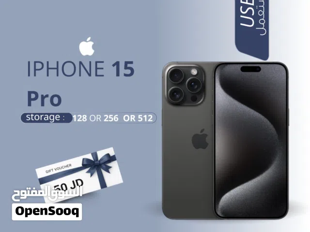 IPHONE 15 PRO ( 128GB ) USED /// آيفون 15 برو ذاكرة 128 مستعمل وكاله