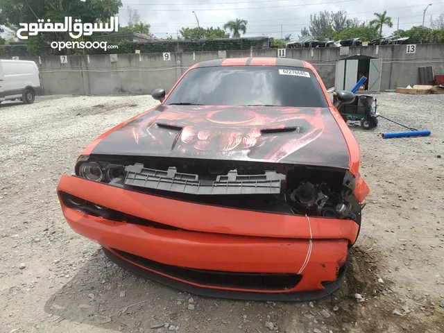DODGE CHALLENGER,2019,ORANGE,3.6L,SMALL ACCIDENT,CHEAP PRICE,CUSTOM PAPER, 2C3CDZAGXKH560595