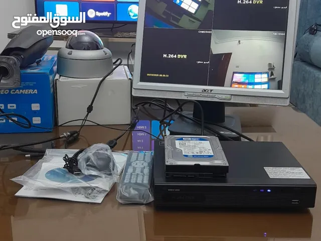 منظومة كميرات مراقبة جديدة يشغل 8 كميرات + شاشة عرض + 2 كميرا