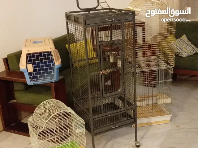اقفاص متنوعه الأحجام بحاله جيده للبيع