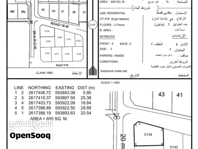 Dh فرصة استثمارية مميزة في الهرم شمال خلف محكمة بركاء
