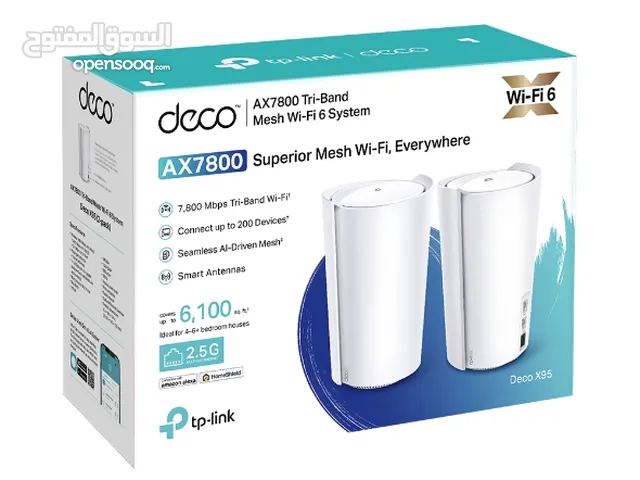 TP-Link Deco  X95  AX7800 Tri-Band Mesh WiFi 6 System 2 Pack