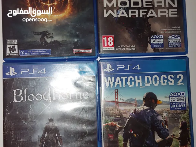 Elden Ring Call of duty Modern Warfare Watch dogs 2 Bloodborne