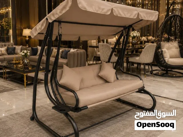 مرجوحه ثلاثيه. تتحمل اوزان عاليه تصبح سرير وتحتوي على حامله الاكواب نوع قماش وترو برو ضد