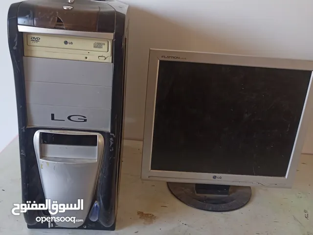 كمبيوتر الجي معالج شغال 100 بالمية مع شاشة الحي بدها تصليح بسبط