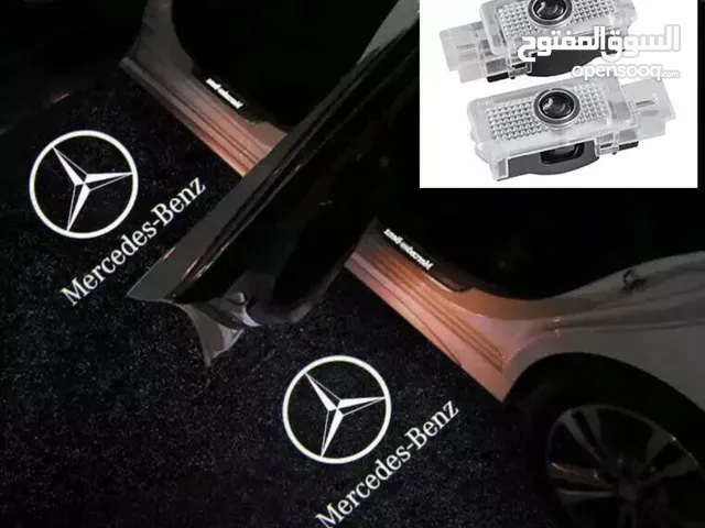 Mercedes W203 W208 W209 W210 Door LED Logo أضوية لوغو مرسيدس أبواب