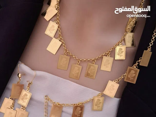 طقم العيد ذهب روسي سنسال مع اسوارة تقيلة فخمة