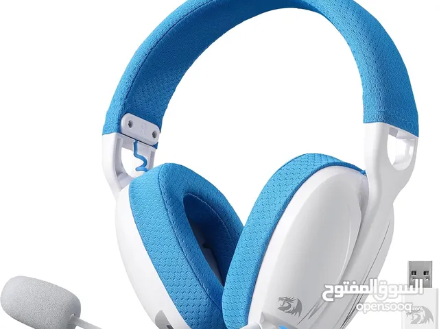 Redragon H878 3-Mode Wireless Blue Lighting Gaming Headset - Lightweight - 7.1 Surround Sound
