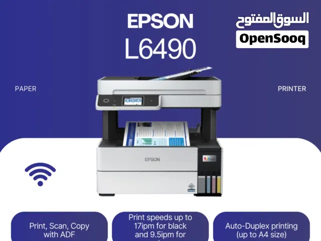 Epson Ecotank L6490 Multi Function Printer Auto-Duplex printing