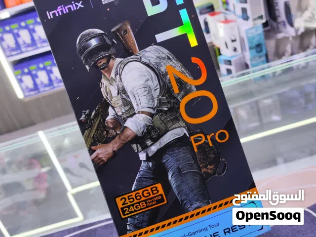 ابو 120 فريم وكالة موجود  INFINIX  GT 20 PRO جيجا 256 رام 24 معه كامل اغراضو الاصلية متوفر توصيل