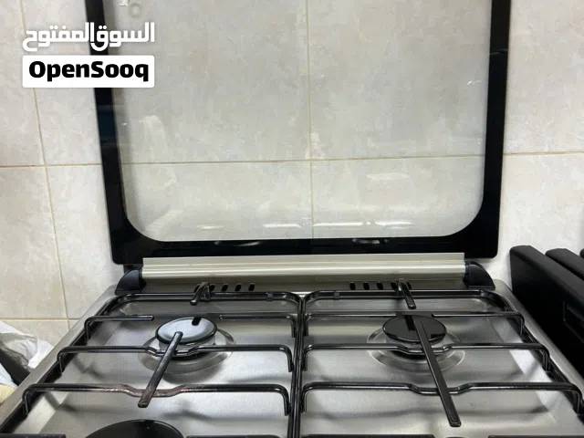 Used 4-Burner Stainless Steel Gas Hob with Glass Cover super general  موقد غاز 4شعلات مع فرن