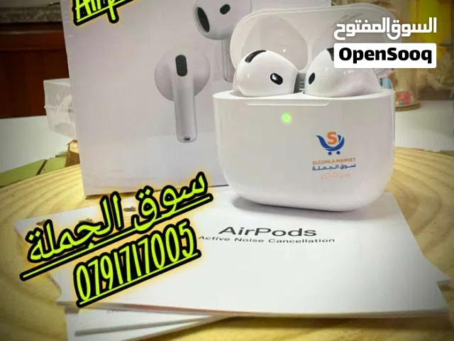 أختار الأصلي وريح راسك النسخة الأحدث والأقوى بطارية تصل إلى 5ساعات من الأستخدام Apple AirPods 4 AN
