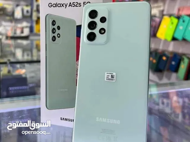 اخو الجديد Samsung A52s 5G رام 12 جيجا 128 أغراضة والكرتونه الأصلية متوفر توصيل