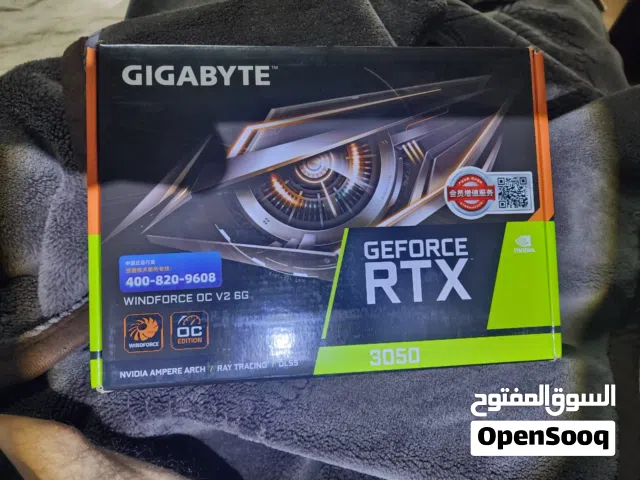 كارت شاشة RTX 3050 مستخدم شهرين اكثر شوي جديد ماخذو