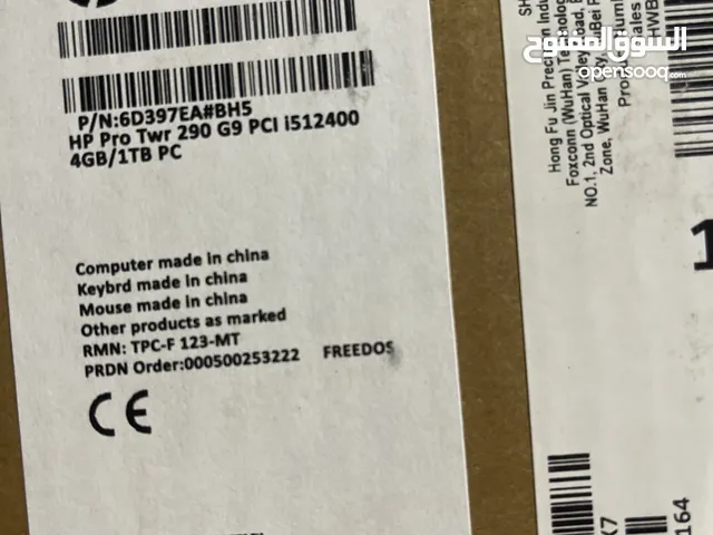 HP Pro Twr 290 G9 PCI 1512400 4GB/1TB PC