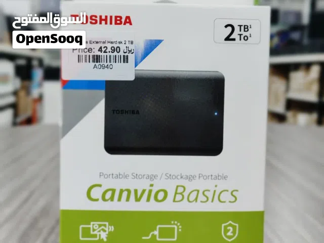 Brand New Toshiba 2TB Hard Drive in Oman  Plug & Play ease  2 Years Warranty