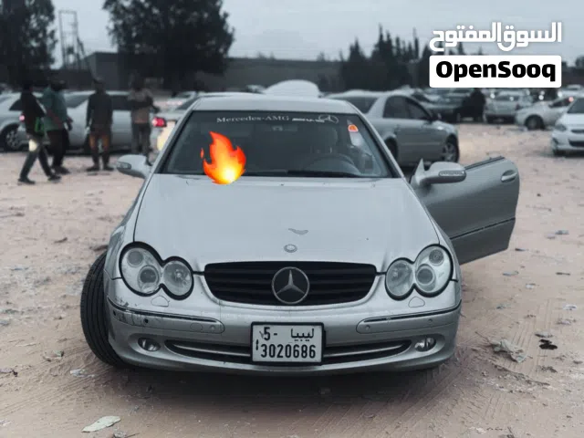 مرسيدس clk320 كوبيه محرك 6 بسطوني بحالة جيدة جداً