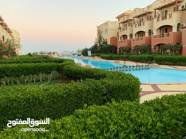 للايجار شـــالية ارضي بحديقه خاصه على حمام السباحه مباشرة قرية لاسيرينا ريد كاربت العين السخنه