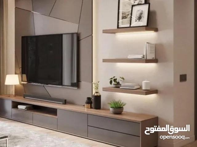 ديكور شاشه تفصيل خشب لامينيت بحال الجديد