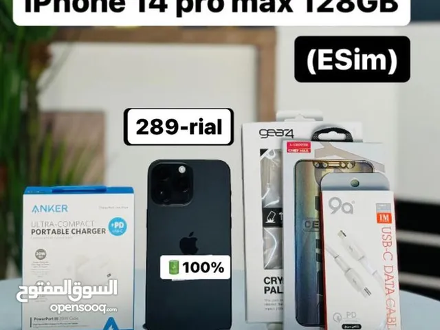 iPhone 14 Pro Max -128 GB - COMBO OFFER , E SIM , 100% Battery
