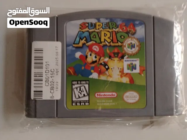 لعبة ماريو 64 اصلية نادرة لجهاز ننتندو 64