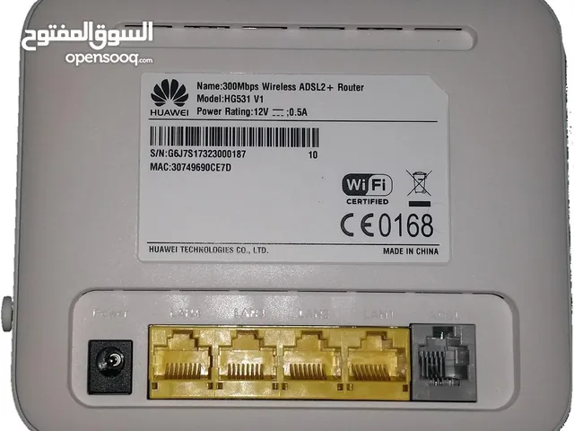 راوتر Huawei HG531 V1 — واي فاي 300 Mbps + 4 LAN بحالة ممتازة